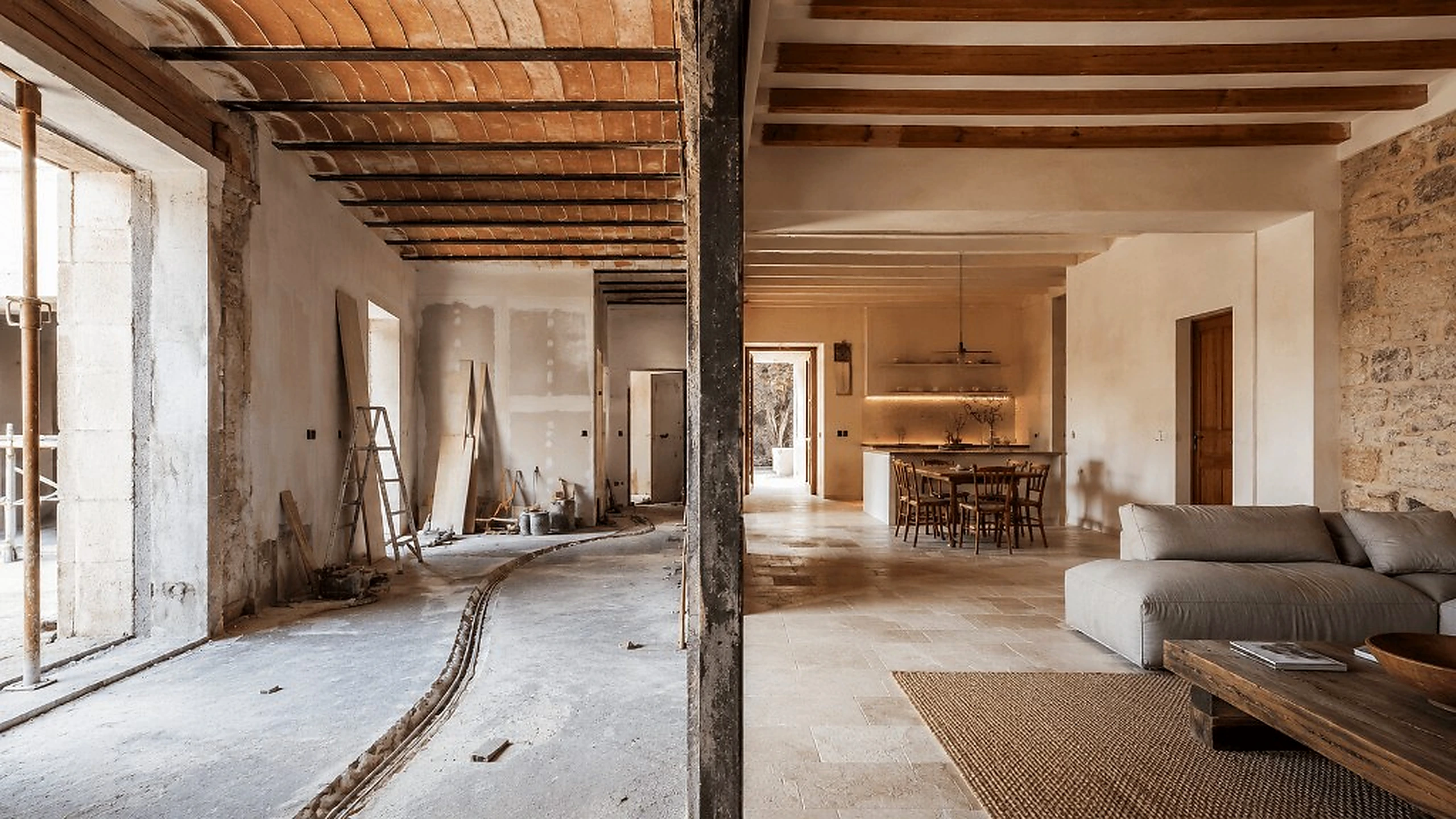 Reforma integral de vivienda en Girona antes y después de la intervención